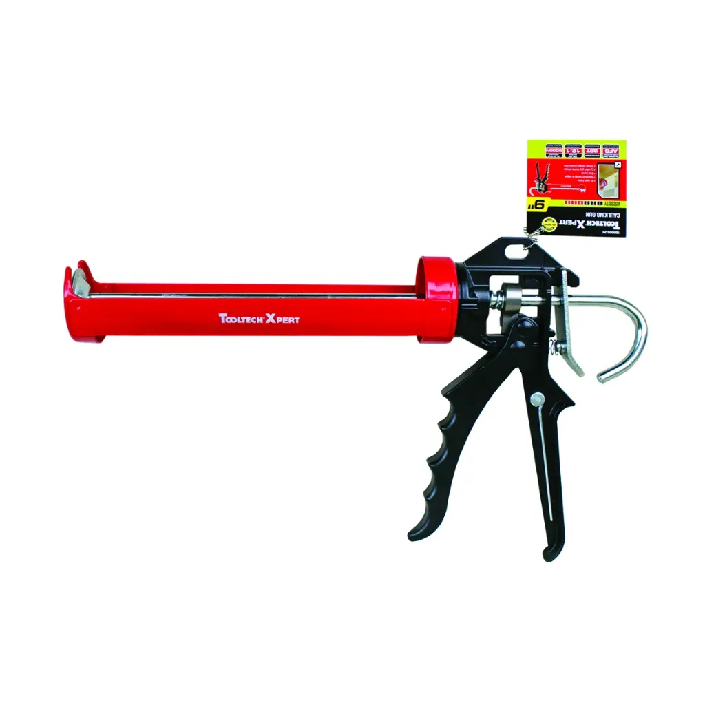 Pro Rotating Cradle-Style Caulking Gun 9" Red