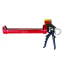 Pro Rotating Cradle-Style Caulking Gun with Auto Flow Stop 13" Red