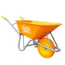Pro-Series Wheelbarrow 6 cu.ft Poly Tray Flat Free Tire Steel Handle