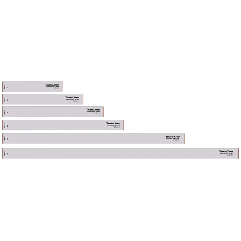 6PC Level Screed Aluminum Box Set (18'', 24'', 30'', 36'', 54'', 72'')