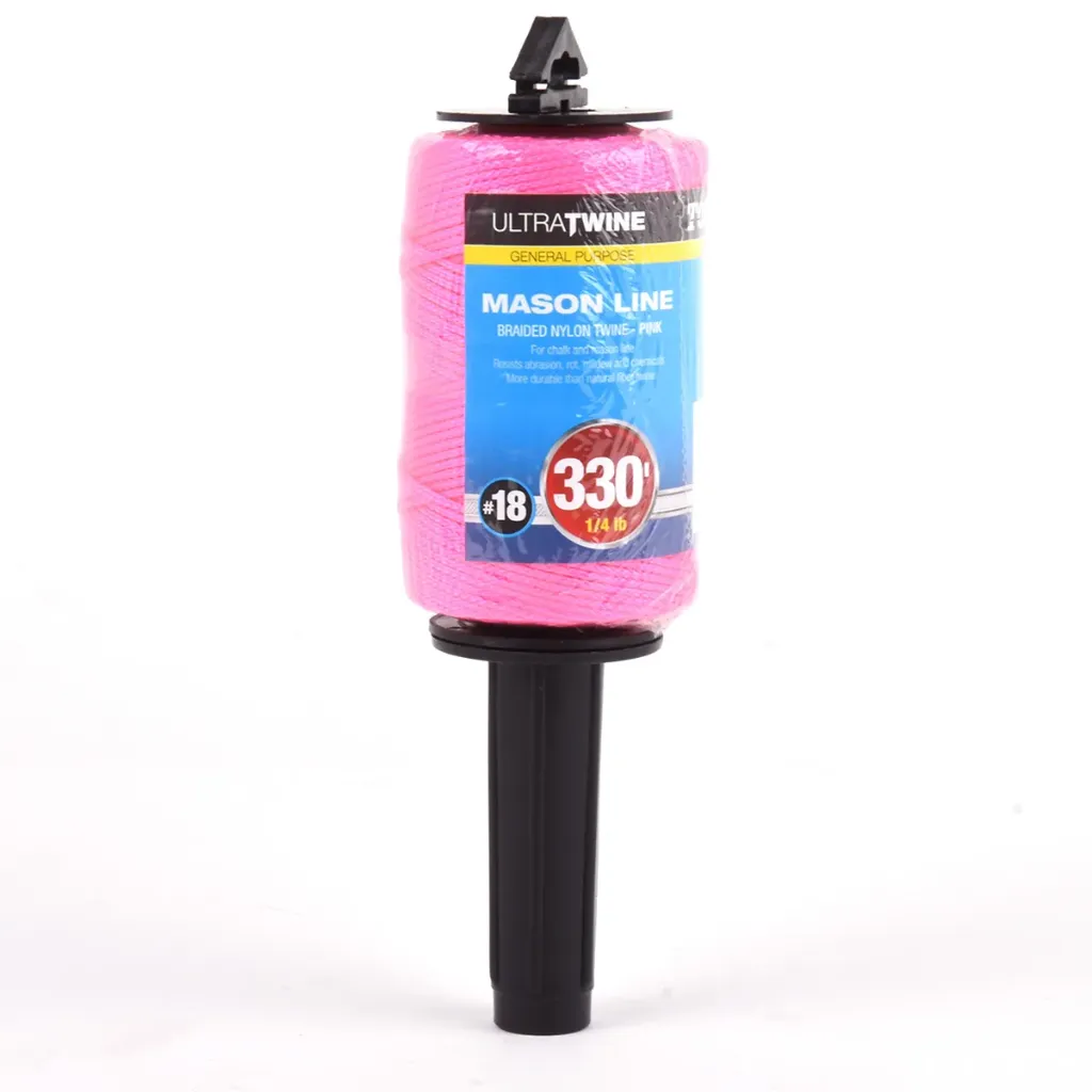Braided Nylon Mason Line #18 100m w/Dispenser Pink