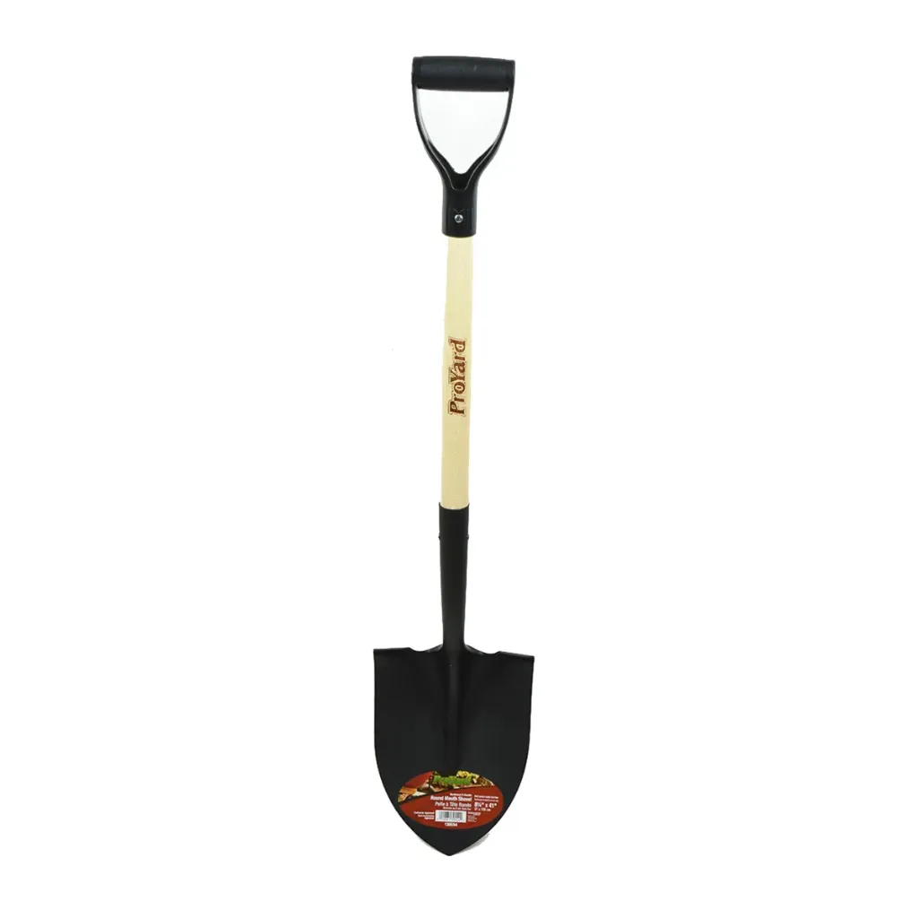 Shovel Round Point 28in x 8-1/2in Blade Wood D-Handle