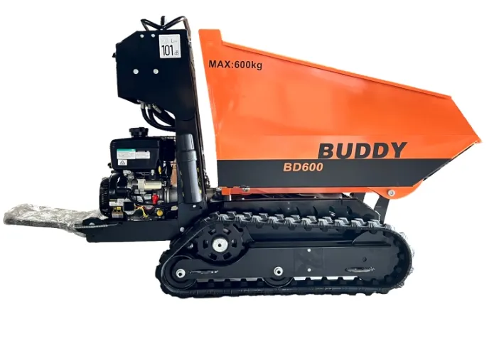 BD 600	Track drive Dumper B&S Van Guard 14 HP E-Start; Load Capacity: 580KG Clearance