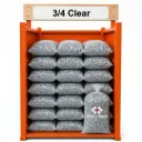 3/4 Clear- Bag