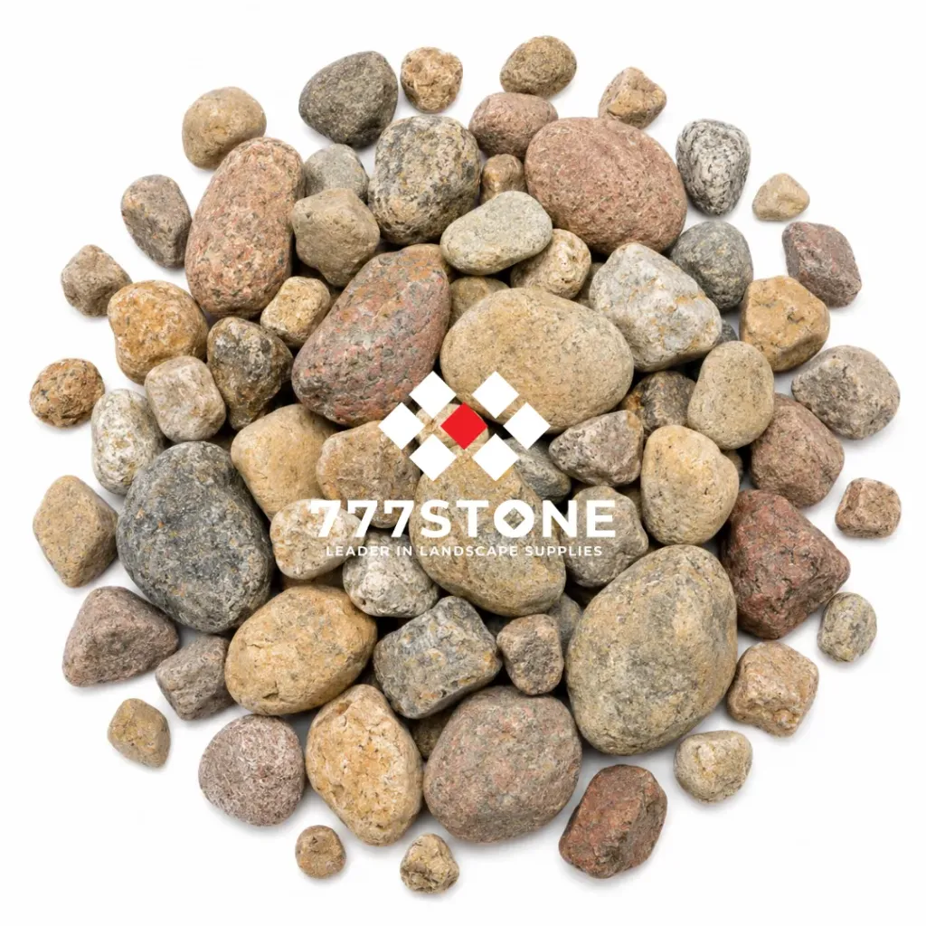 Medium River Rock- Cubic Yard