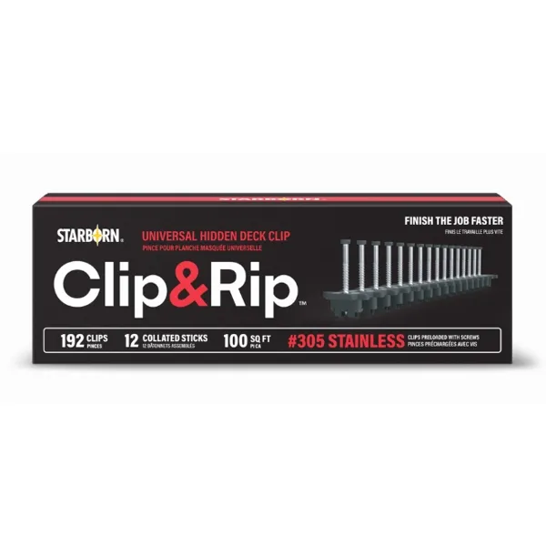 STARBORN CLIP&RIP PVC CLIPS BOX (192 PCS)