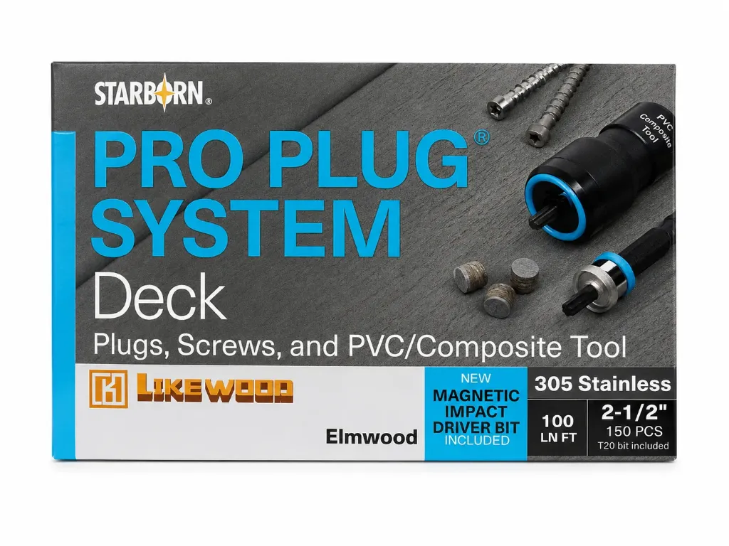 PVC Starborn Screw / Plug 100/Inft