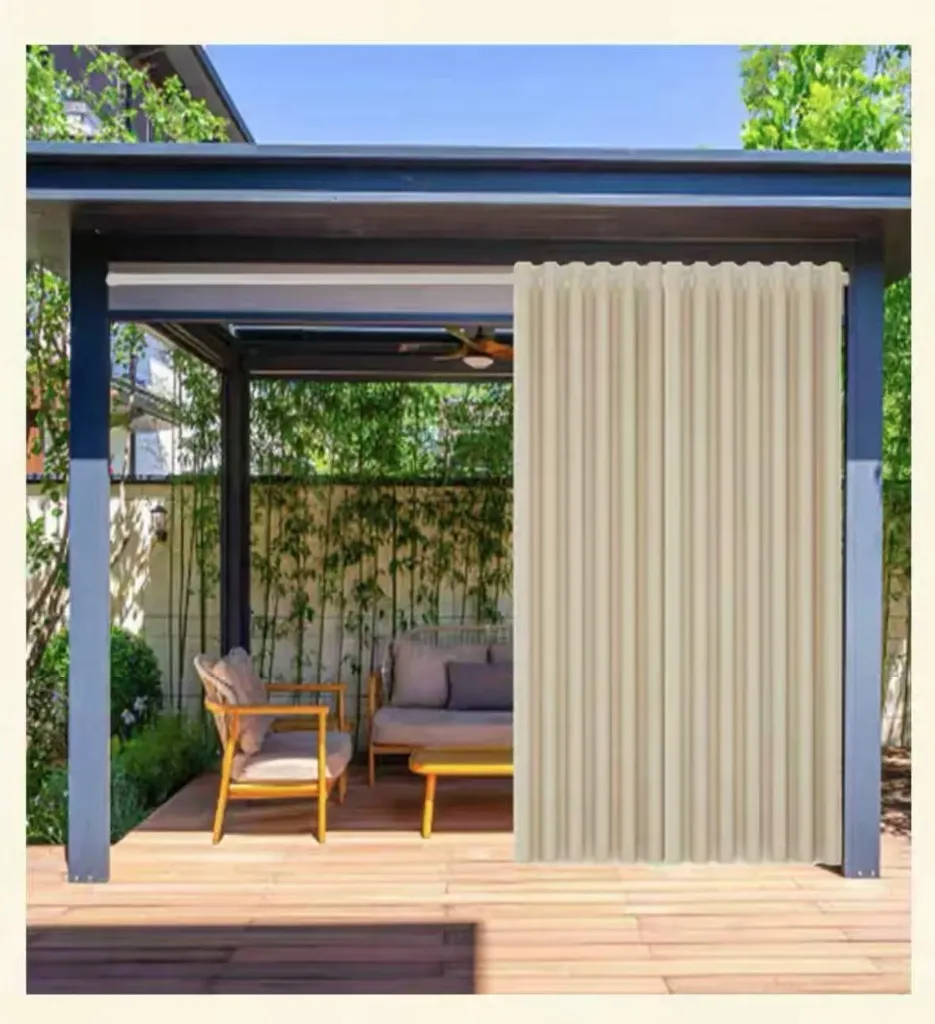 Pergola UV Resistant Fabric Curtains Set
