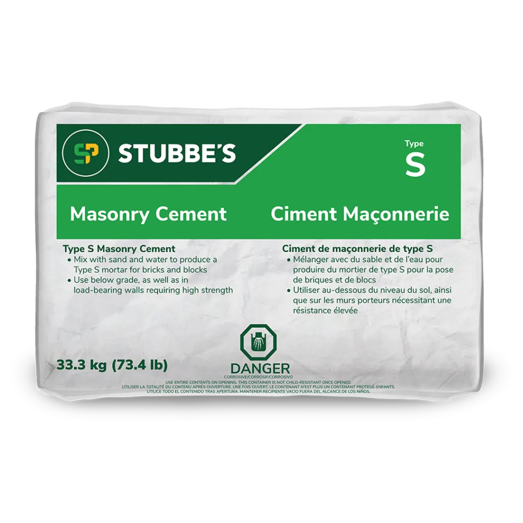 Stubbe ft.s 33.3 kg. Type S Masonry Cement
