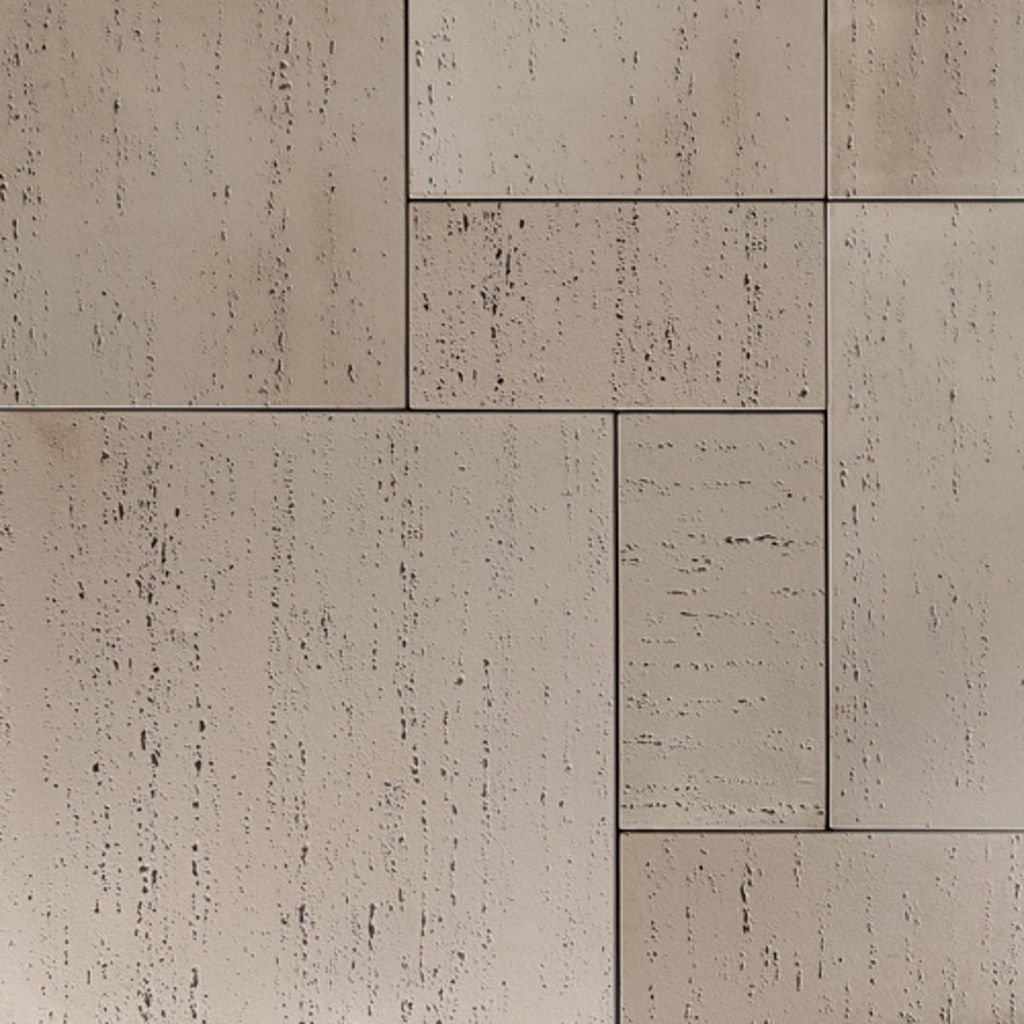 Travertina Raw 20 x 20/20 x 10   57mm (Rock Garden Brown)
